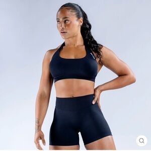 Sleek Black Sports Bra by Defyne